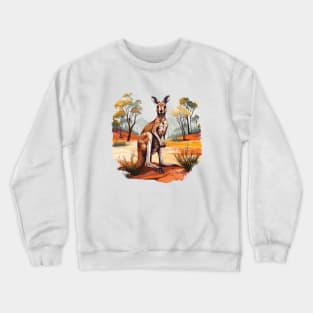 Cute Kangaroo Crewneck Sweatshirt
